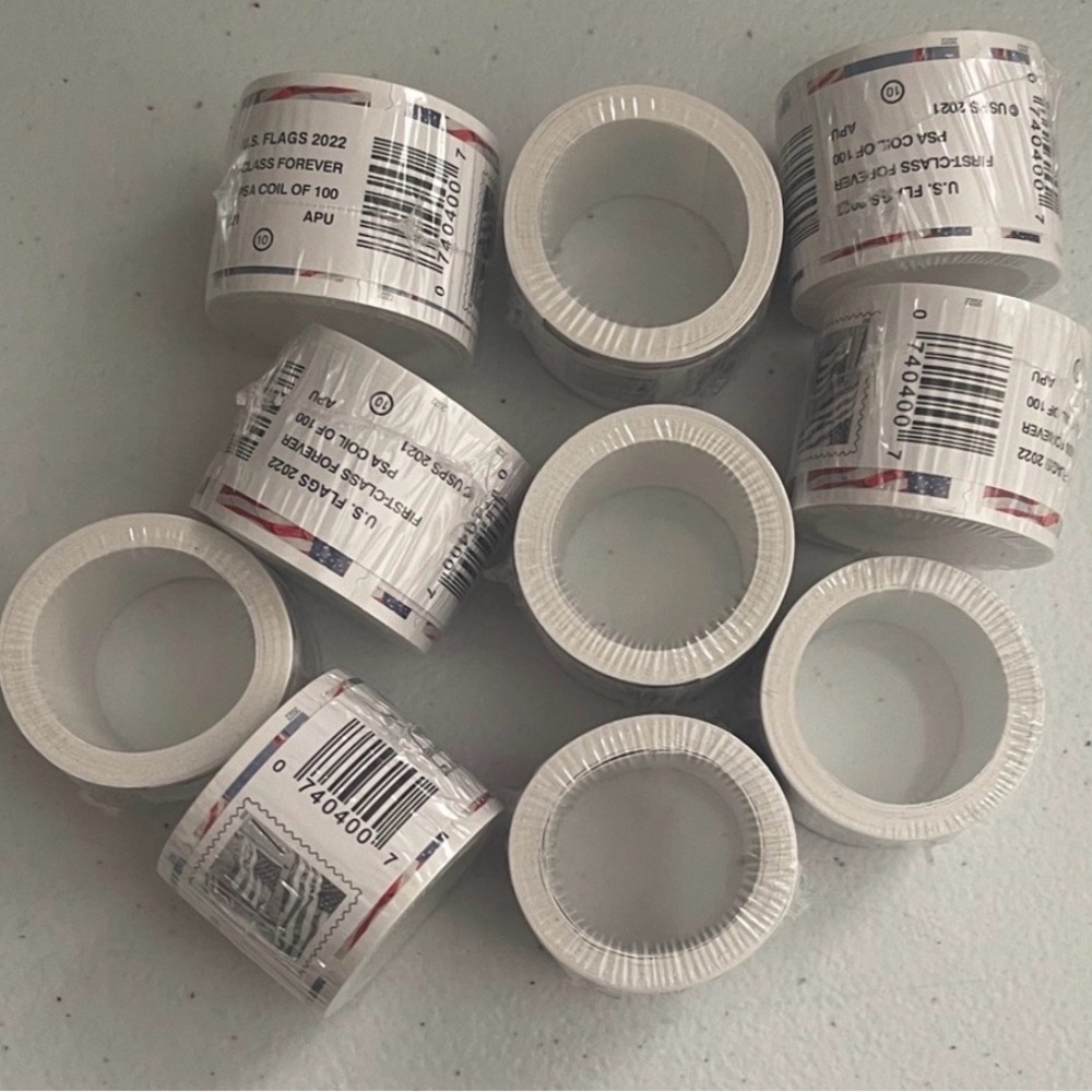 10 Rolls of USPS Forever Stamps - 2022 year